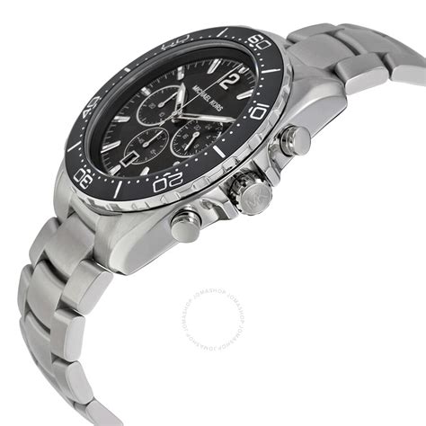 Michael Kors Windward Chronograph Black Dial Stainless Steel 